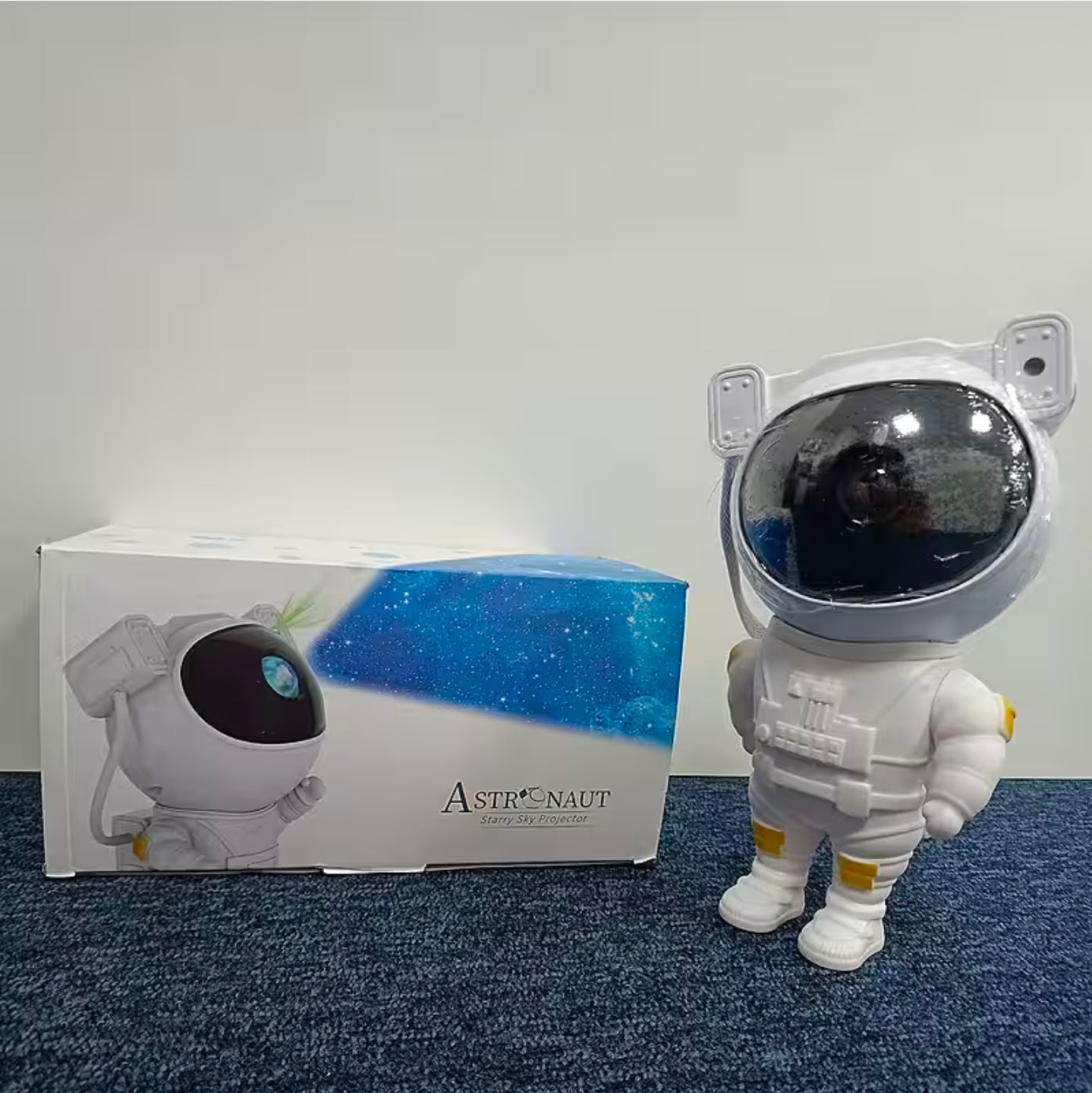 White IW Table Lamp — Astronaut Galaxy Projector