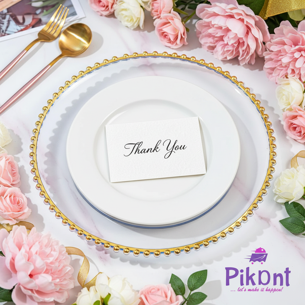 Charger Plate - Pink Background