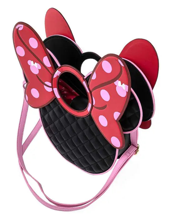 Loungefly Disney Minnie Mouse AOP Bow Diecut Handbag