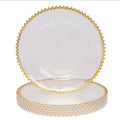 13" Plastic Gold Vintage Dinner Plate Chargers