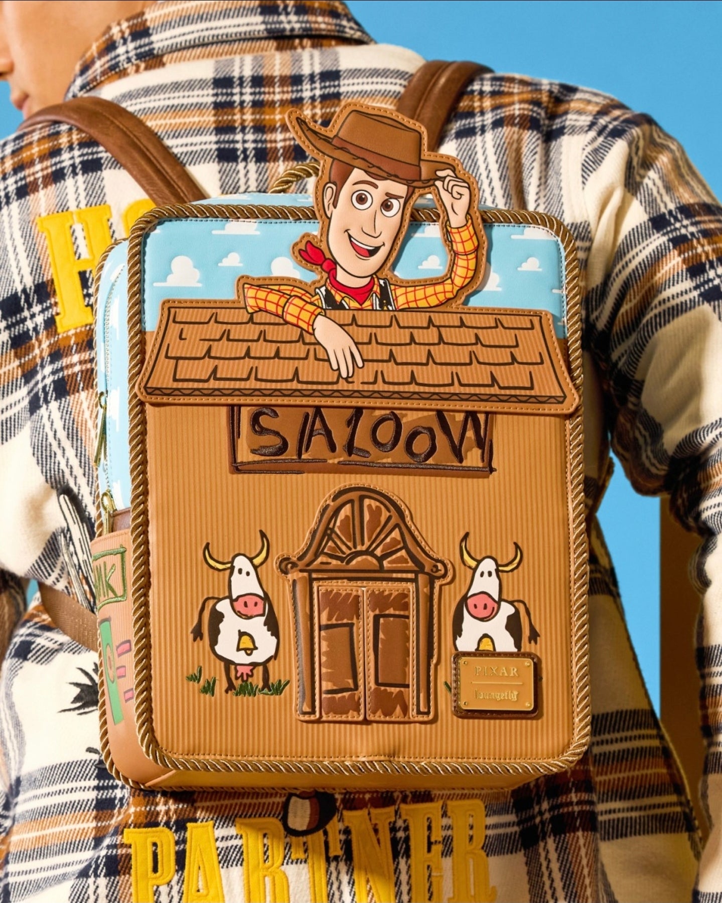 Loungefly Disney Pixar Toy Story 30th Anniversary Woody Saloon Mini Backpack Bag