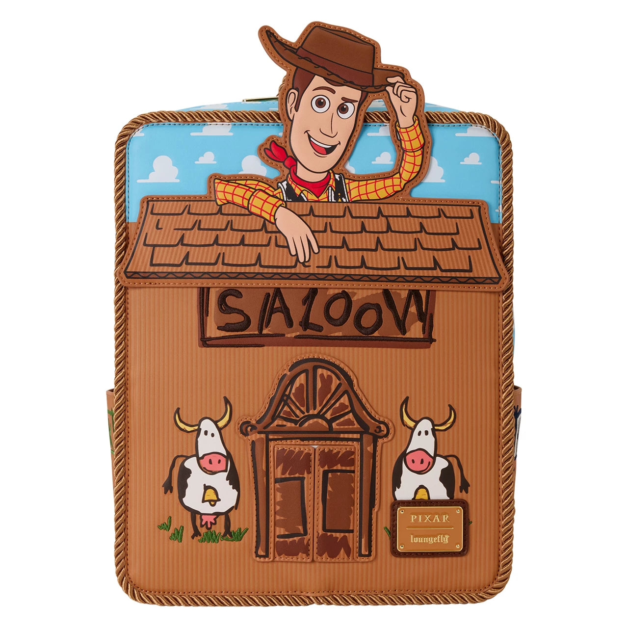 Loungefly Disney Pixar Toy Story 30th Anniversary Woody Saloon Mini Backpack Bag